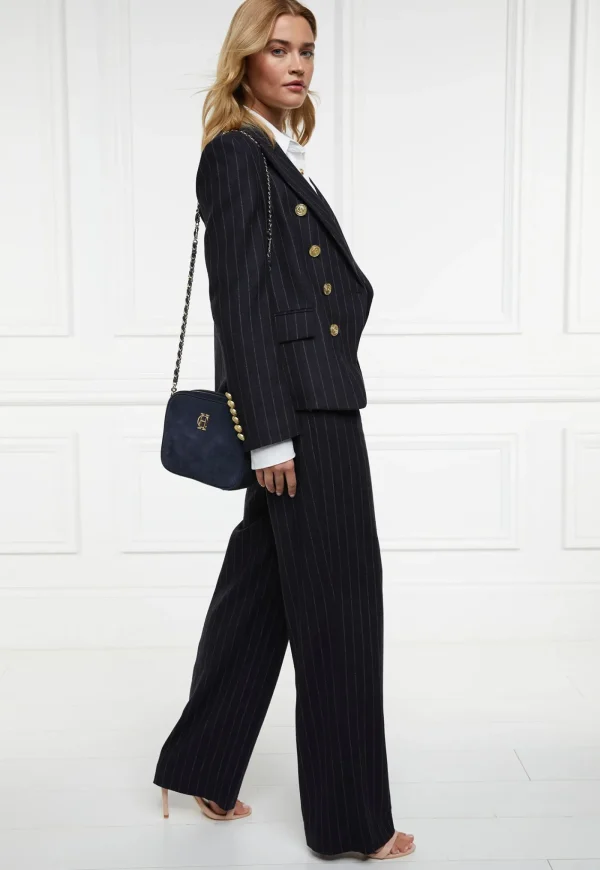 Fashion Knightsbridge Blazer - Navy Chalk Pinstripe Women Blazers & Jackets