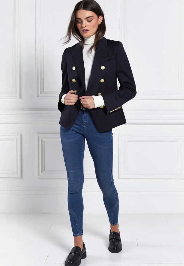 Hot Knightsbridge Blazer - Navy Barathea Women Blazers & Jackets