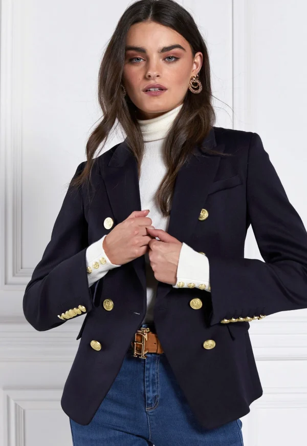 Hot Knightsbridge Blazer - Navy Barathea Women Blazers & Jackets
