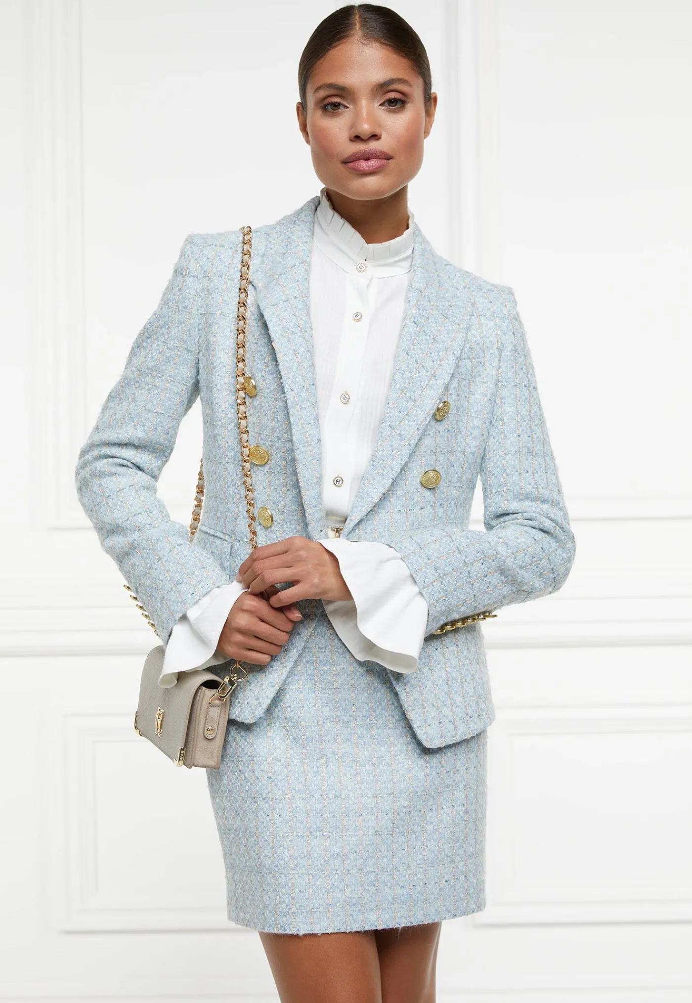 knightsbridge_blazer__sky_0.webp Fashion Knightsbridge Blazer - Sky Blue Boucle Women Blazers & Jackets