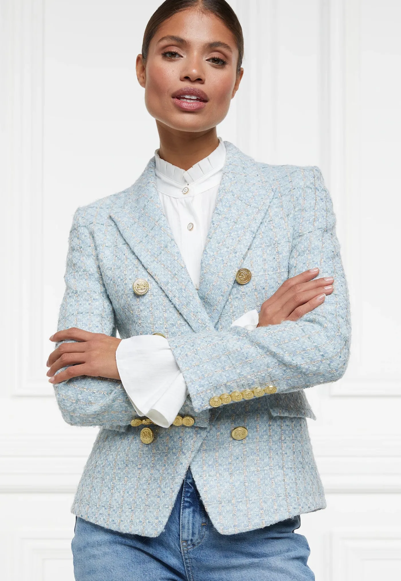knightsbridge_blazer__sky_2.webp Fashion Knightsbridge Blazer - Sky Blue Boucle Women Blazers & Jackets