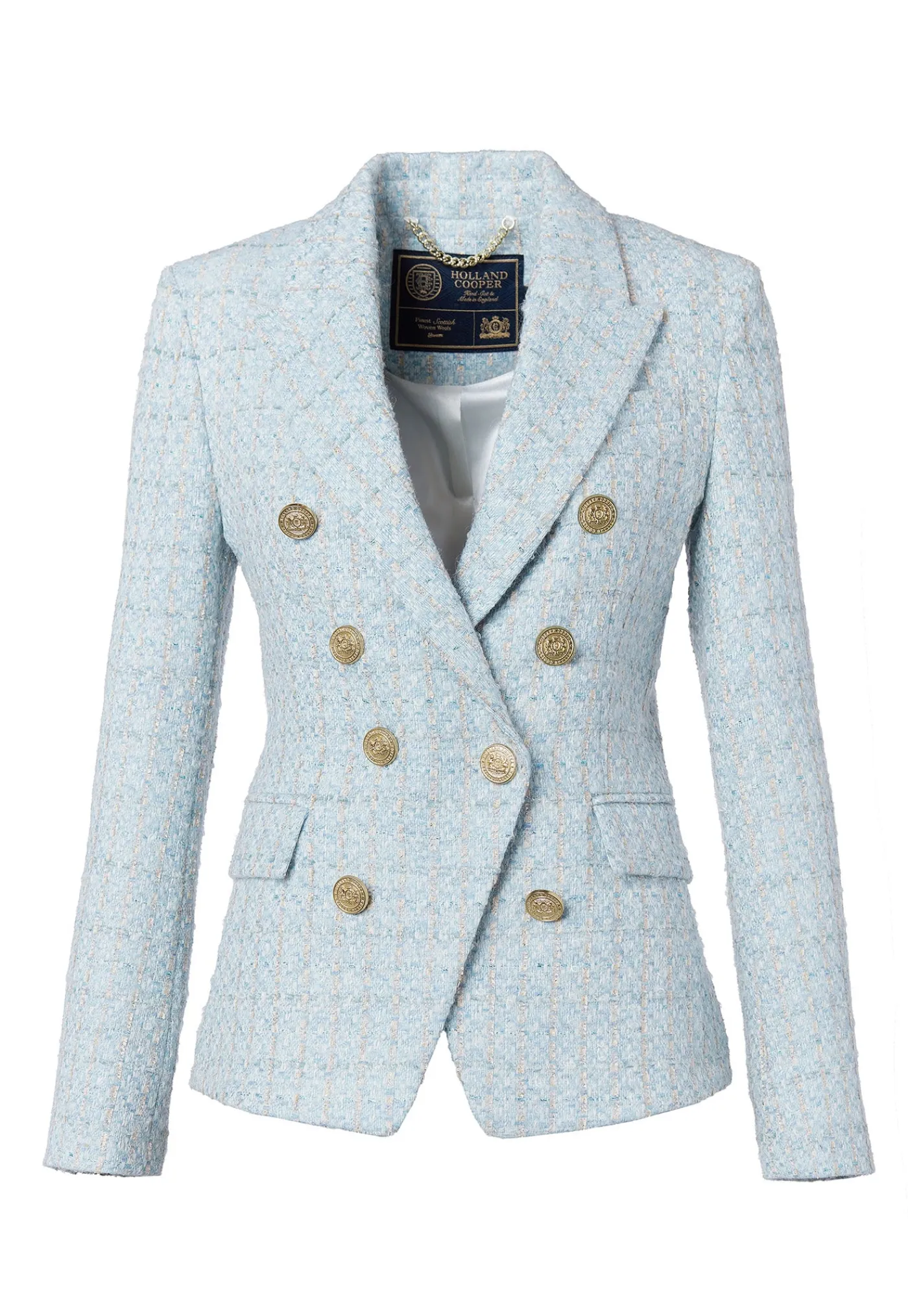 knightsbridge_blazer__sky_6.webp Fashion Knightsbridge Blazer - Sky Blue Boucle Women Blazers & Jackets