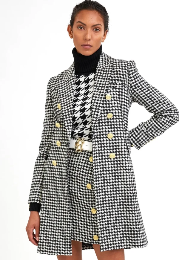 Clearance Knightsbridge Coat - Houndstooth Women Coats
