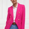 Online Knightsbridge Linen Blazer - Hot Pink Women Blazers & Jackets