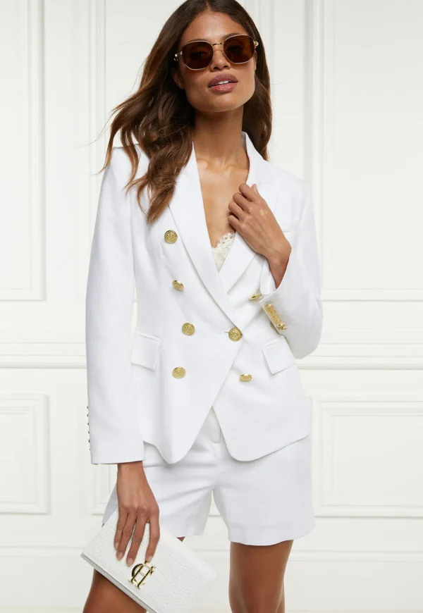 Online Knightsbridge Linen Blazer - Oyster Women Blazers & Jackets