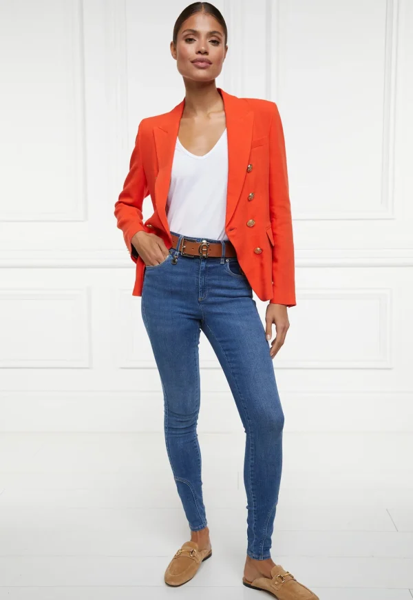Fashion Knightsbridge Linen Blazer - Neroli Women Blazers & Jackets