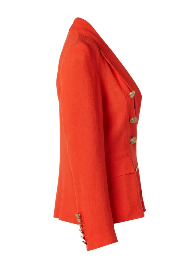 Fashion Knightsbridge Linen Blazer - Neroli Women Blazers & Jackets