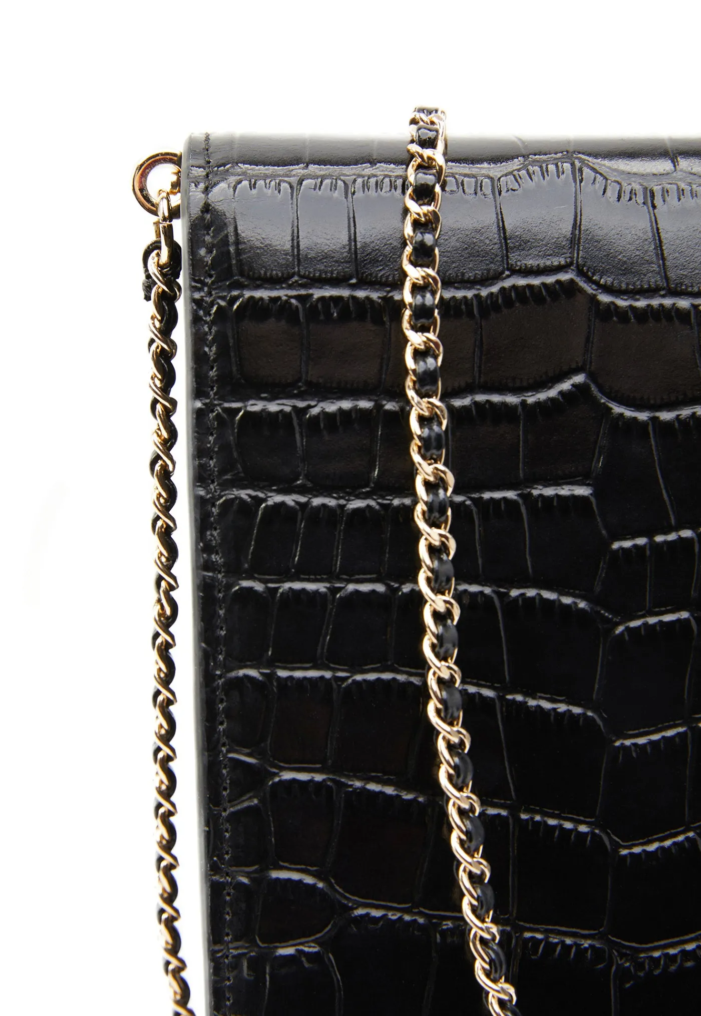 knightsbridge_phone_pouch_3.webp Discount Knightsbridge Phone Pouch - Black Croc Women Bags | Bags
