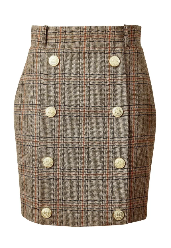 Sale Knightsbridge Skirt - Bourbon Tweed Women Skirts