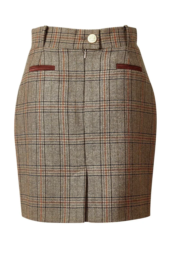 Sale Knightsbridge Skirt - Bourbon Tweed Women Skirts
