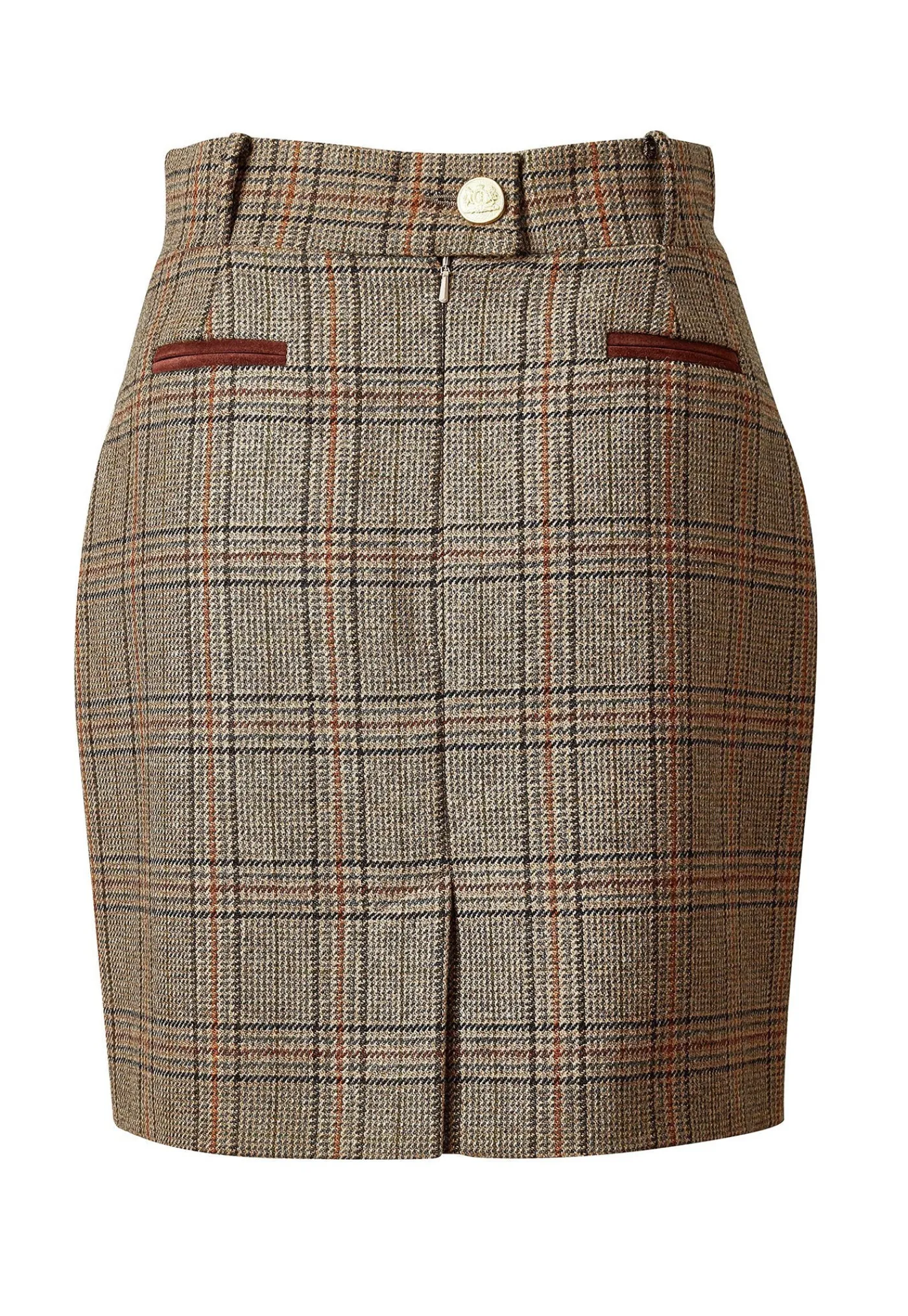 knightsbridge_skirt__bour_6.webp Sale Knightsbridge Skirt - Bourbon Tweed Women Skirts