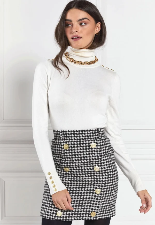 Sale Knightsbridge Skirt - Houndstooth Women Skirts