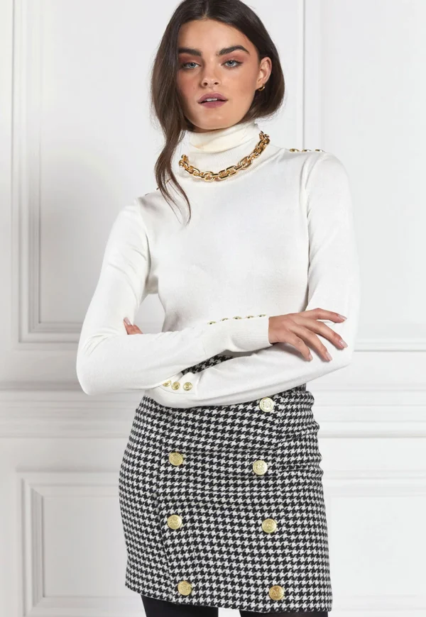 Sale Knightsbridge Skirt - Houndstooth Women Skirts