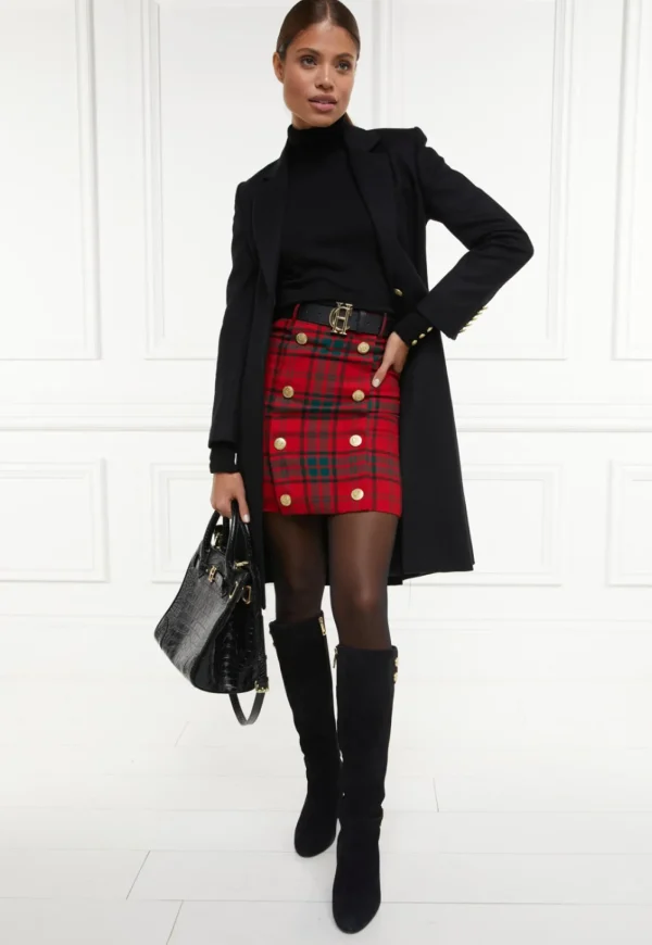 Clearance Knightsbridge Skirt - Red Tartan Women Skirts