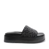 Discount Knotted Platform Slide - Black Women Footwear | Slides & Sandals