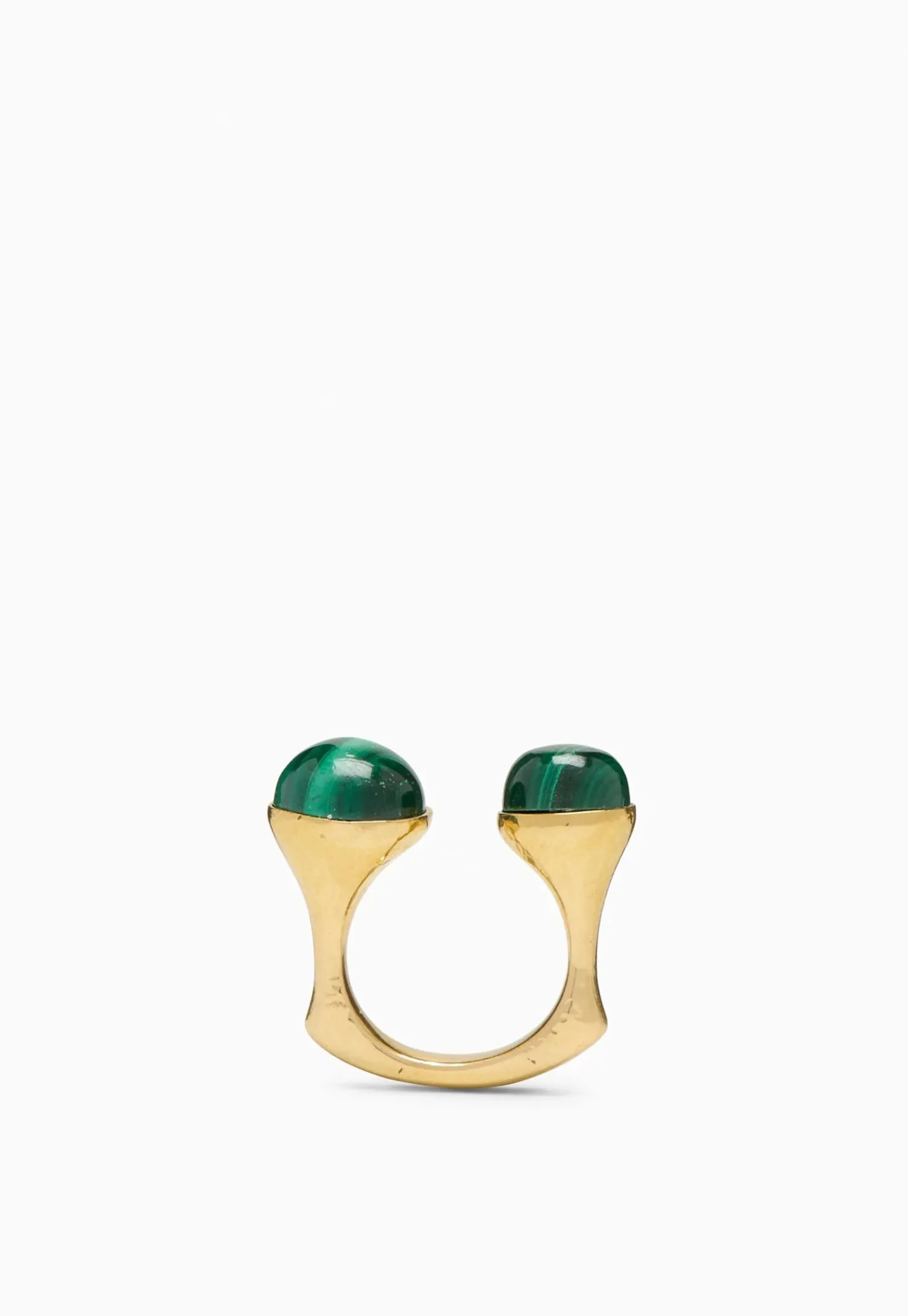 lali_double_stone_ring__m_0.webp Outlet Lali Double Stone Ring - Malachite Women Jewellery | Jewellery