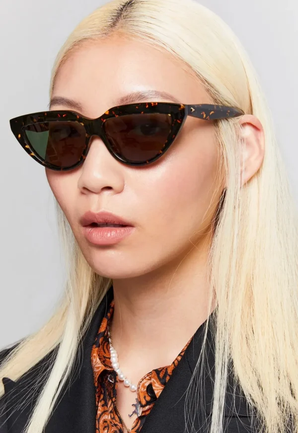 Clearance Lash Splash Sunglasses - Cracked Tort Women Sunglasses | Sunglasses