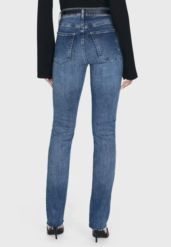 Clearance Le High Straight Long Raw Fray - Mermaid Women Denim