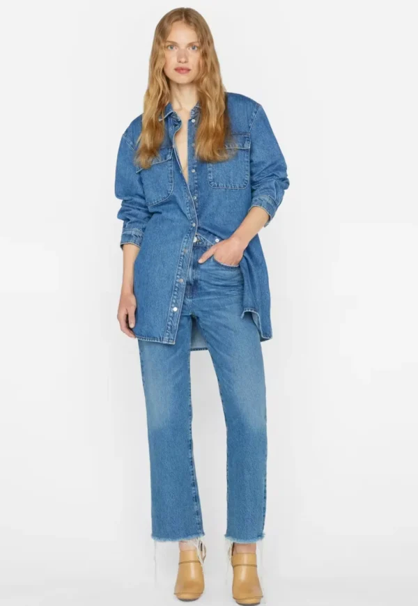 Outlet Le Jane Crop Raw Fray - Caramia Women Denim