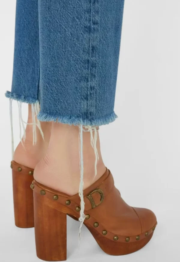 Outlet Le Jane Crop Raw Fray - Caramia Women Denim