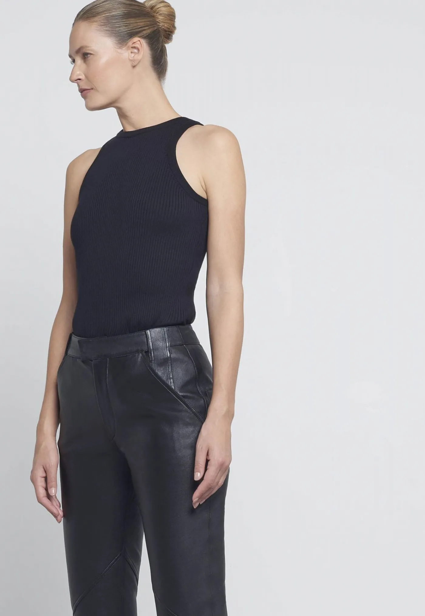 leather_pants__black_2.webp Fashion Leather Pants - Black Women Pants