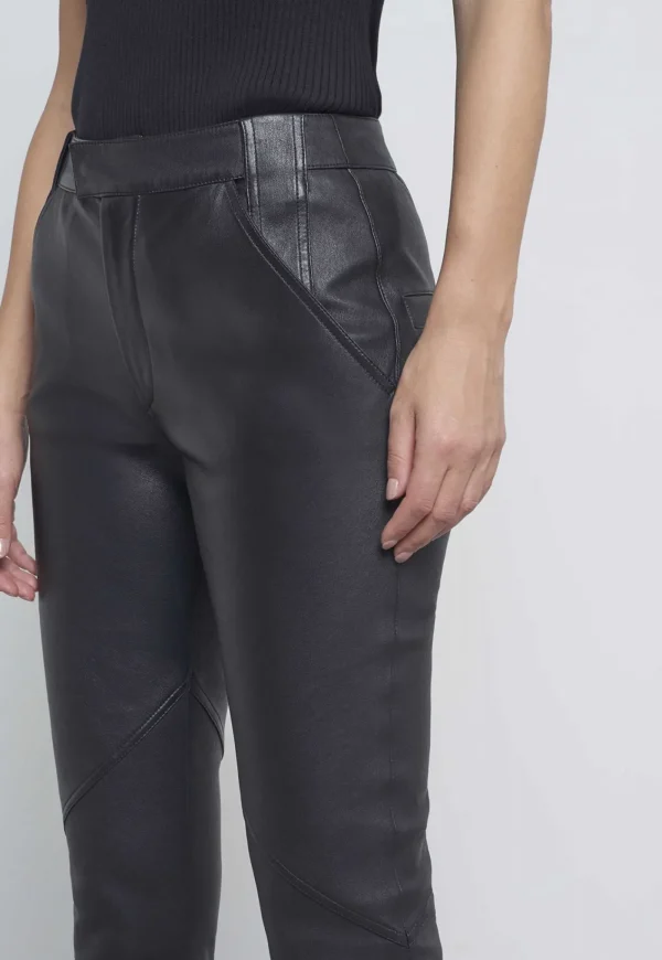 Fashion Leather Pants - Black Women Pants