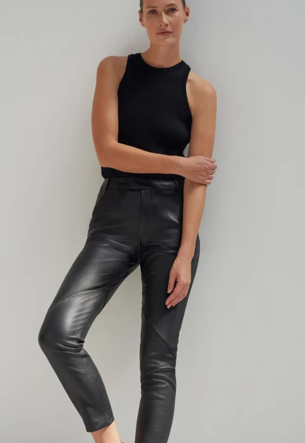 Fashion Leather Pants - Black Women Pants