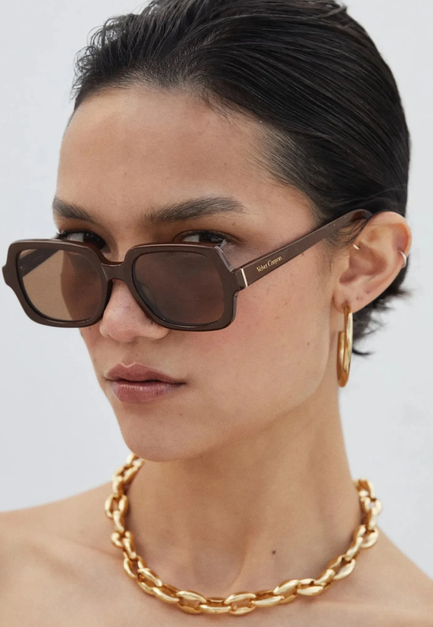 lhomme__cacao_5.webp Hot L'Homme - Cacao Women Sunglasses | Sunglasses