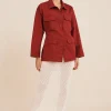 Clearance Lila Jacket - Garnet Women Blazers & Jackets