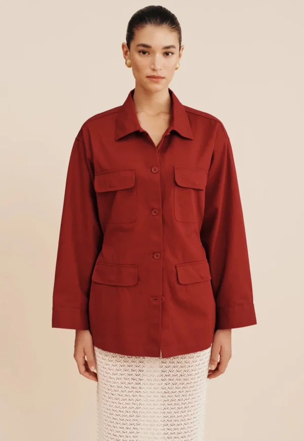 Clearance Lila Jacket - Garnet Women Blazers & Jackets