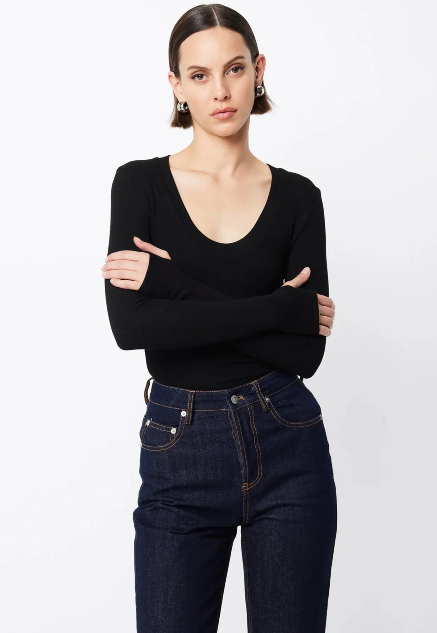 lincoln_top__black_1.webp Best Lincoln Top - Black Women Tops & Tees