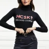 Outlet Logo Ski Knit - Black Women Knitwear