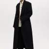 Best Long Egon Coat - Black Women Coats