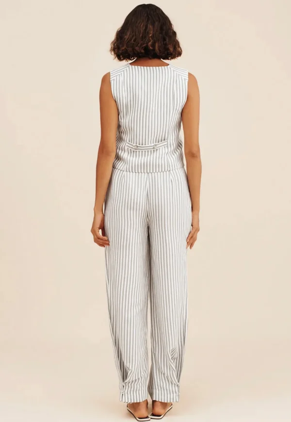 Clearance Lorenzo Pant - Seagrass Stripe Women Pants