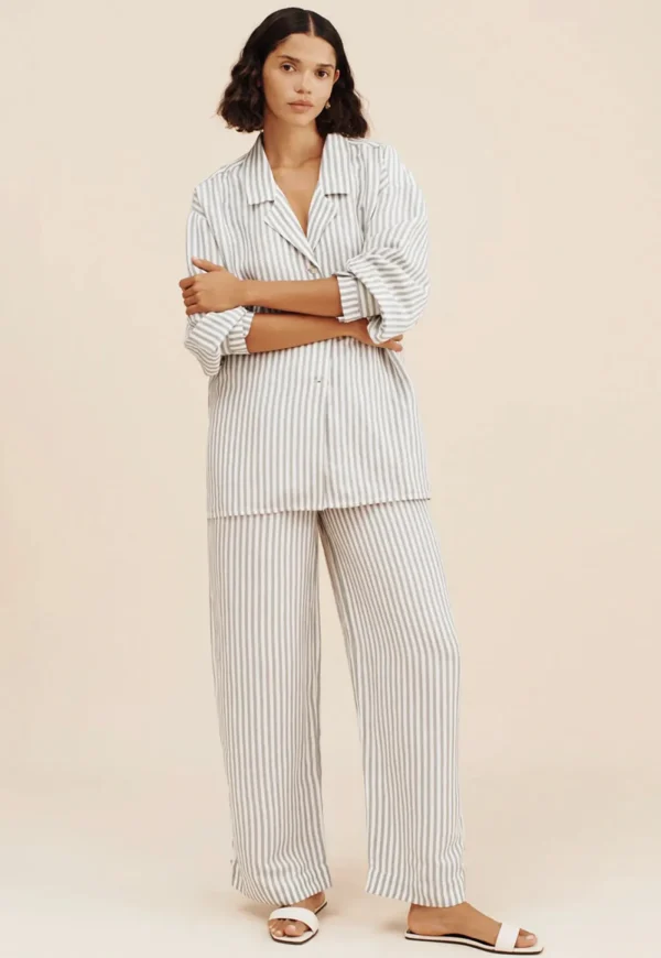 Clearance Lorenzo Pant - Seagrass Stripe Women Pants
