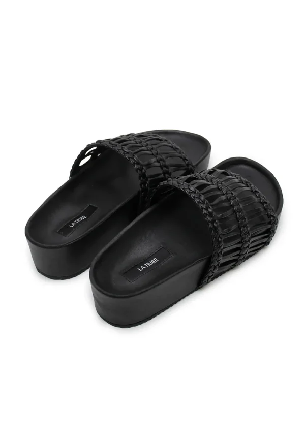 Online Lou Platform Slide - Black Women Footwear | Slides & Sandals