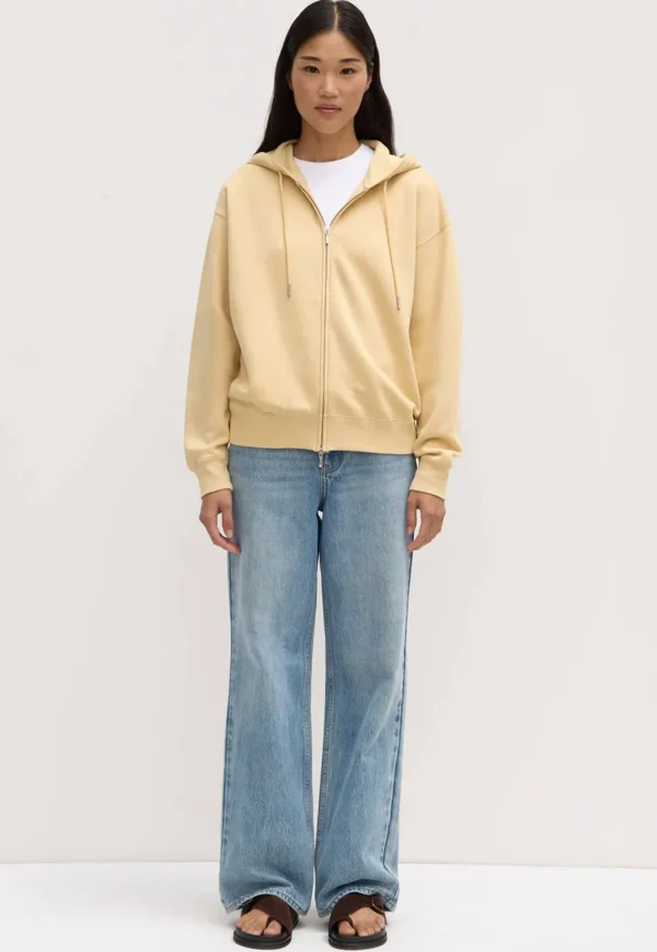 Discount Louisa Hooded Zip Sweater - Chamomile Women Sweaters & Hoodies