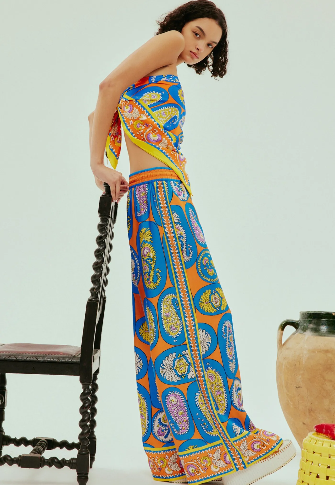 luis_pant__tangerine_2.webp Outlet Luis Pant - Tangerine Women Pants