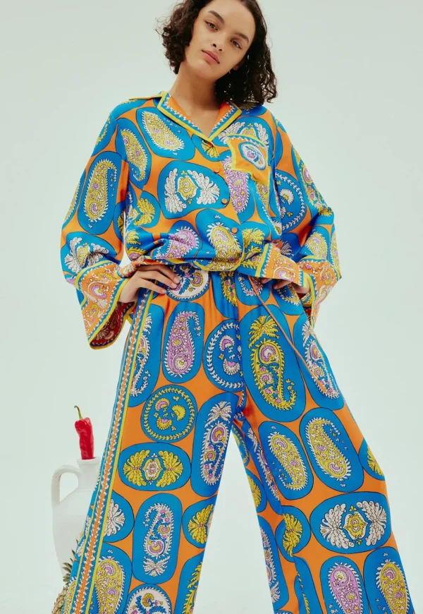 Outlet Luis Shirt - Tangerine Women Tops & Tees