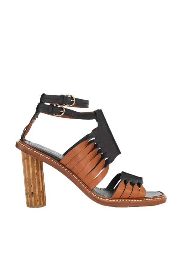Hot Madeira Twisted Contrast High Heel - Hazel Women Footwear | Heels