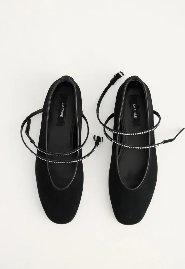 New Maggie Flat - Black/Crystal Women Footwear | Flats