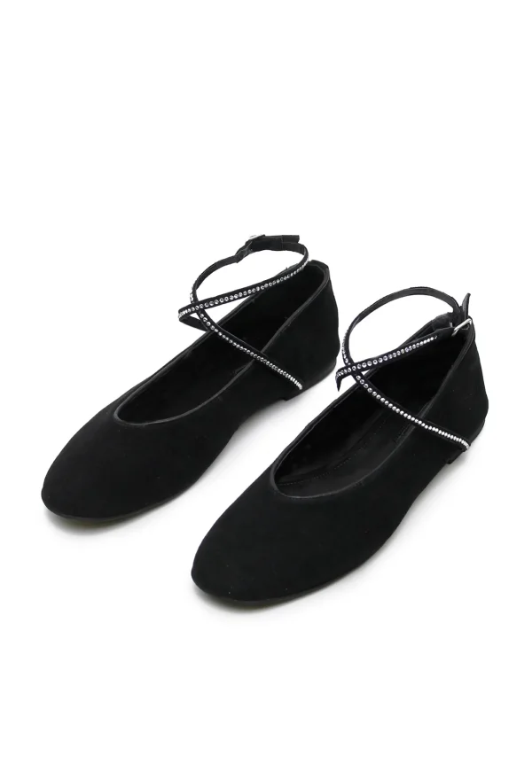 New Maggie Flat - Black/Crystal Women Footwear | Flats