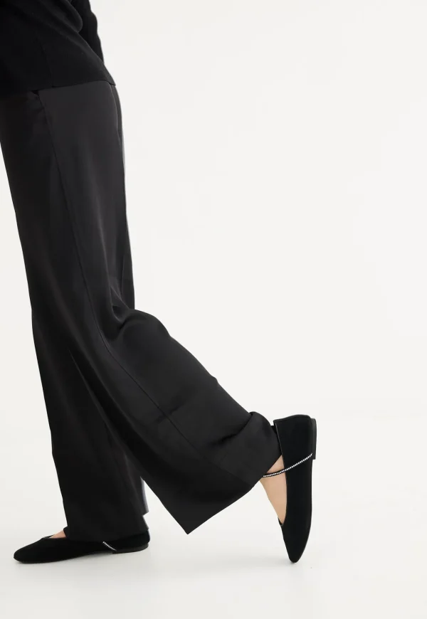 New Maggie Flat - Black/Crystal Women Footwear | Flats