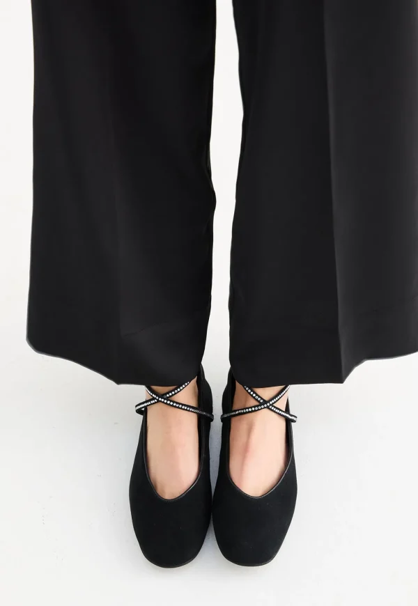 New Maggie Flat - Black/Crystal Women Footwear | Flats