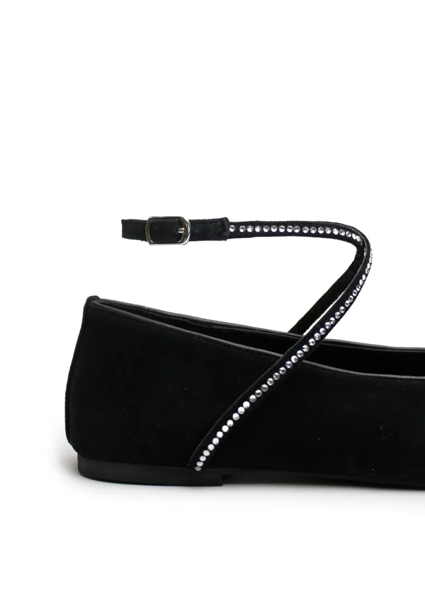 New Maggie Flat - Black/Crystal Women Footwear | Flats