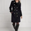 Fashion Marlborough Trench Coat - Soft Navy Women Coats
