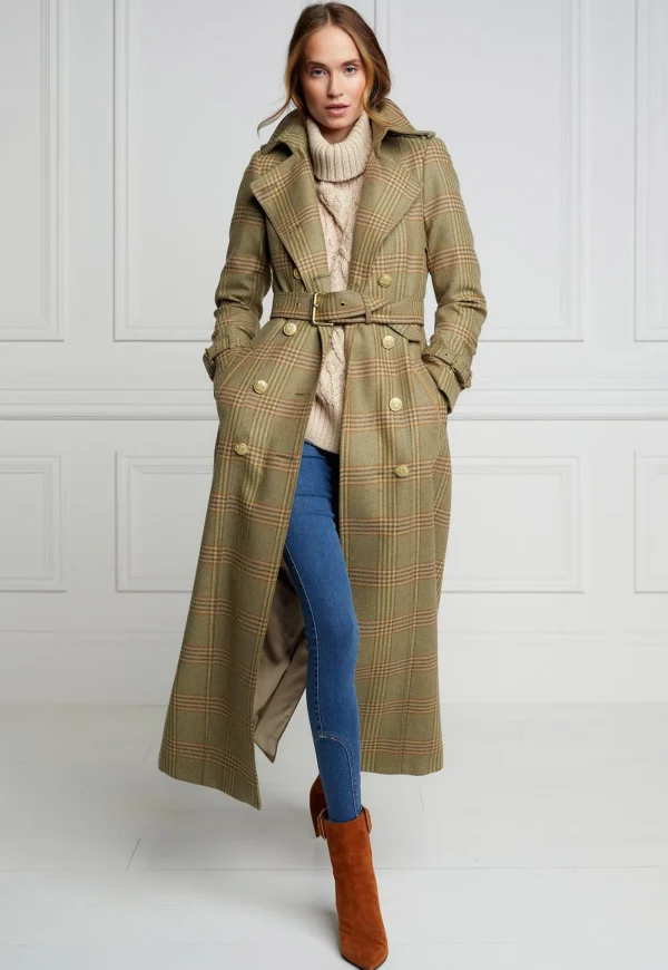 Fashion Marlborough Trench Coat Full Length - Leveret Women Coats