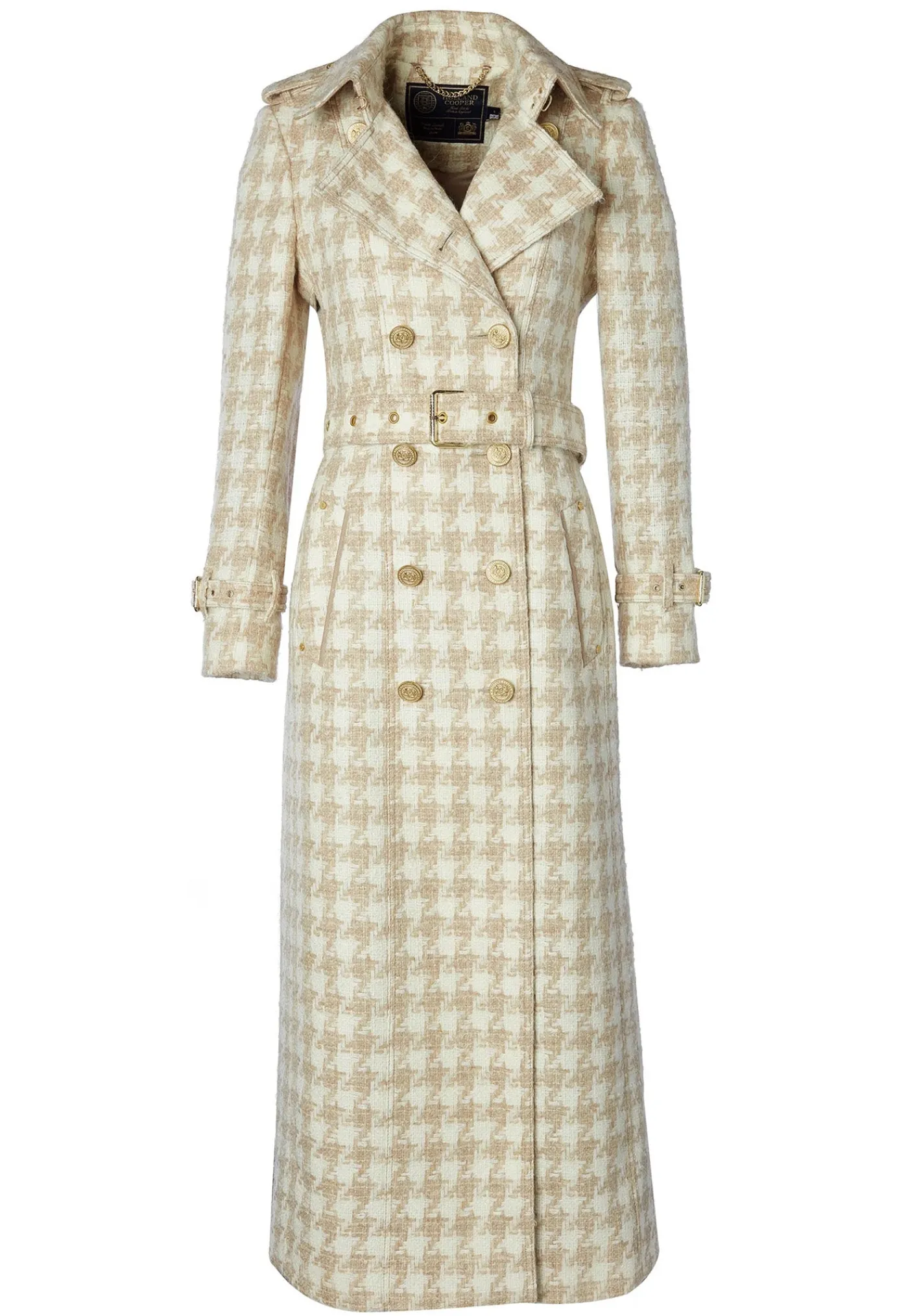 marlborough_trench_coat_f_4-4.webp Hot Marlborough Trench Coat Full Length - Camel Houndstooth Women Coats