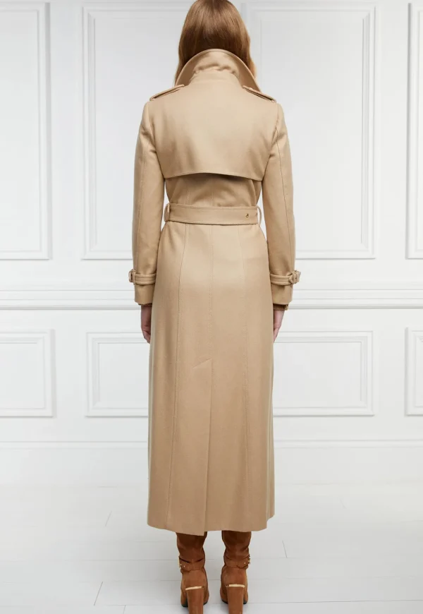 Clearance Marlborough Trench Coat Full Length - Camel Women Coats