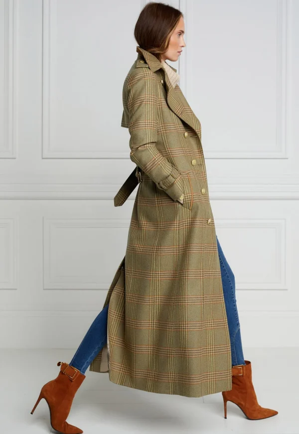 Fashion Marlborough Trench Coat Full Length - Leveret Women Coats